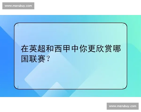 英超与西甲哪个更具观赏性？深入分析两大联赛的魅力与差异 - 副本 - 副本 (2)